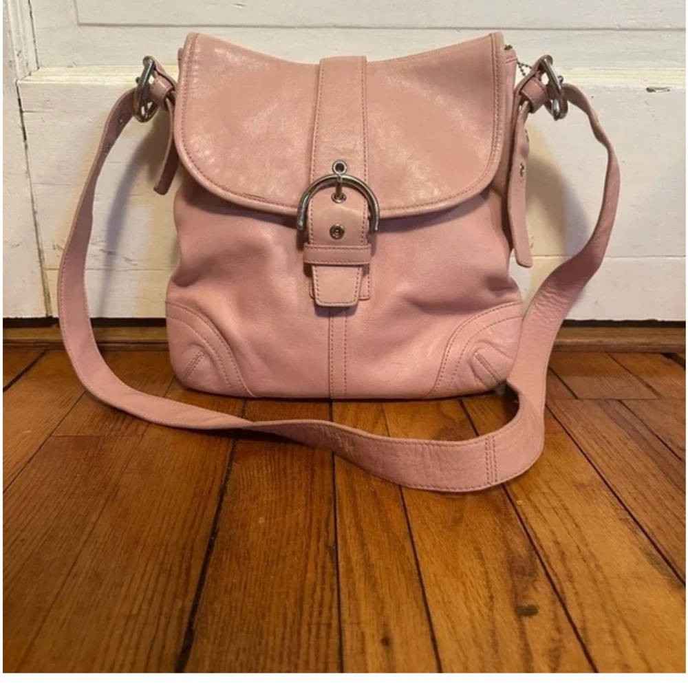 Coach vintage pink soho Crossbody Shoulder Bag large long